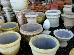 Containers suitable for use as planters are made from all sorts of materials - each with pros and cons!