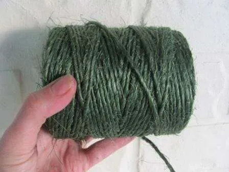 Strong green lashing twine is cheapest when purchased on a roll.