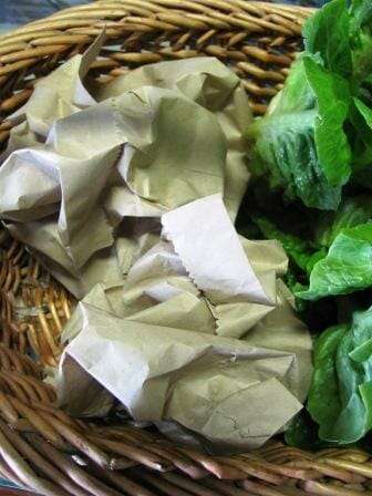 To a gift basket or box, add scrunched paper bags | Photo: The Micro Gardener