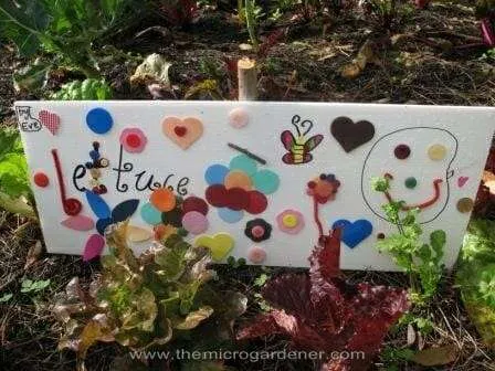 Lettuce garden sign | The Micro Gardener