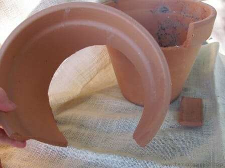 Broken terracotta pots have many creative upcycled uses | The Micro Gardener