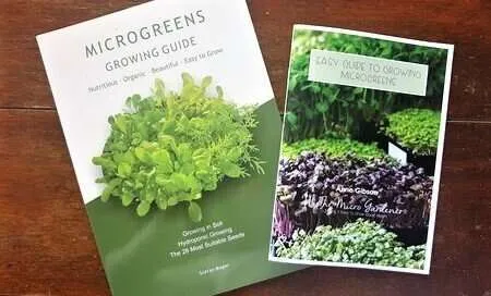 Microgreens Growing Guide Chart and Easy Guide to Growing Microgreens Booklet bundle